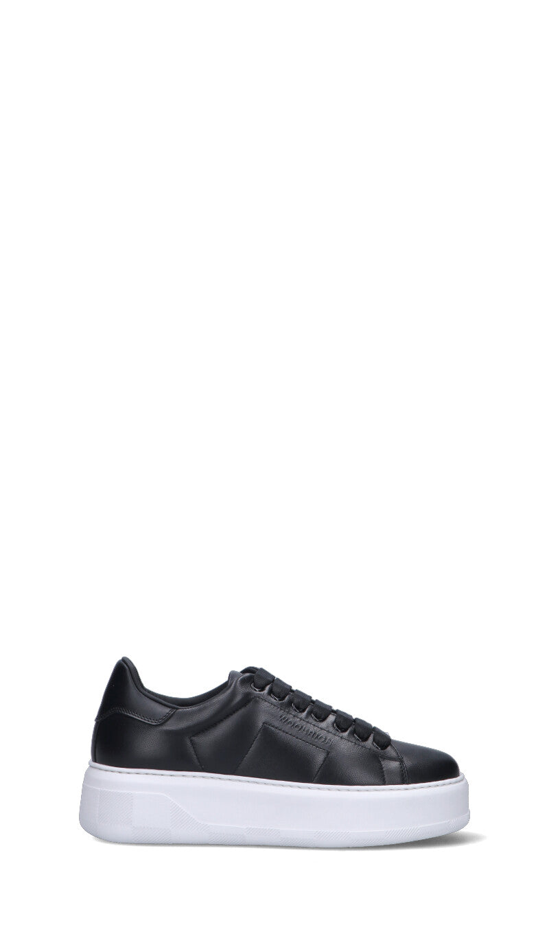 WOOLRICH Sneaker donna nera in pelle