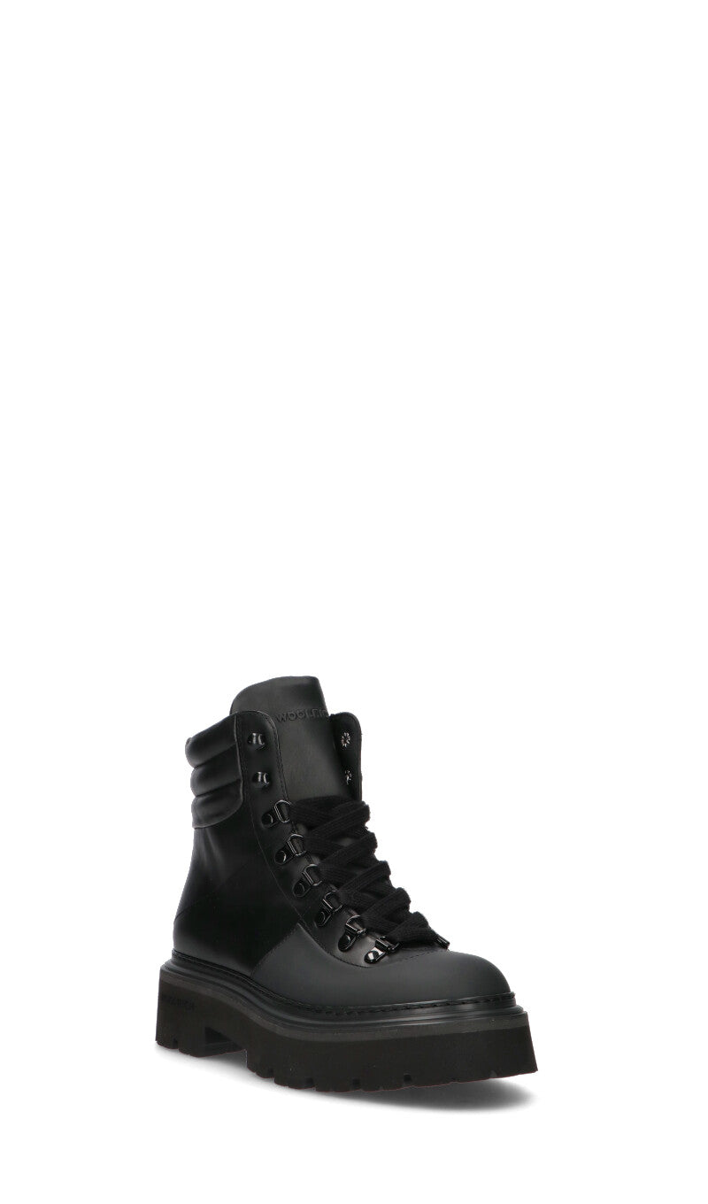 WOOLRICH polacco donna nero in pelle