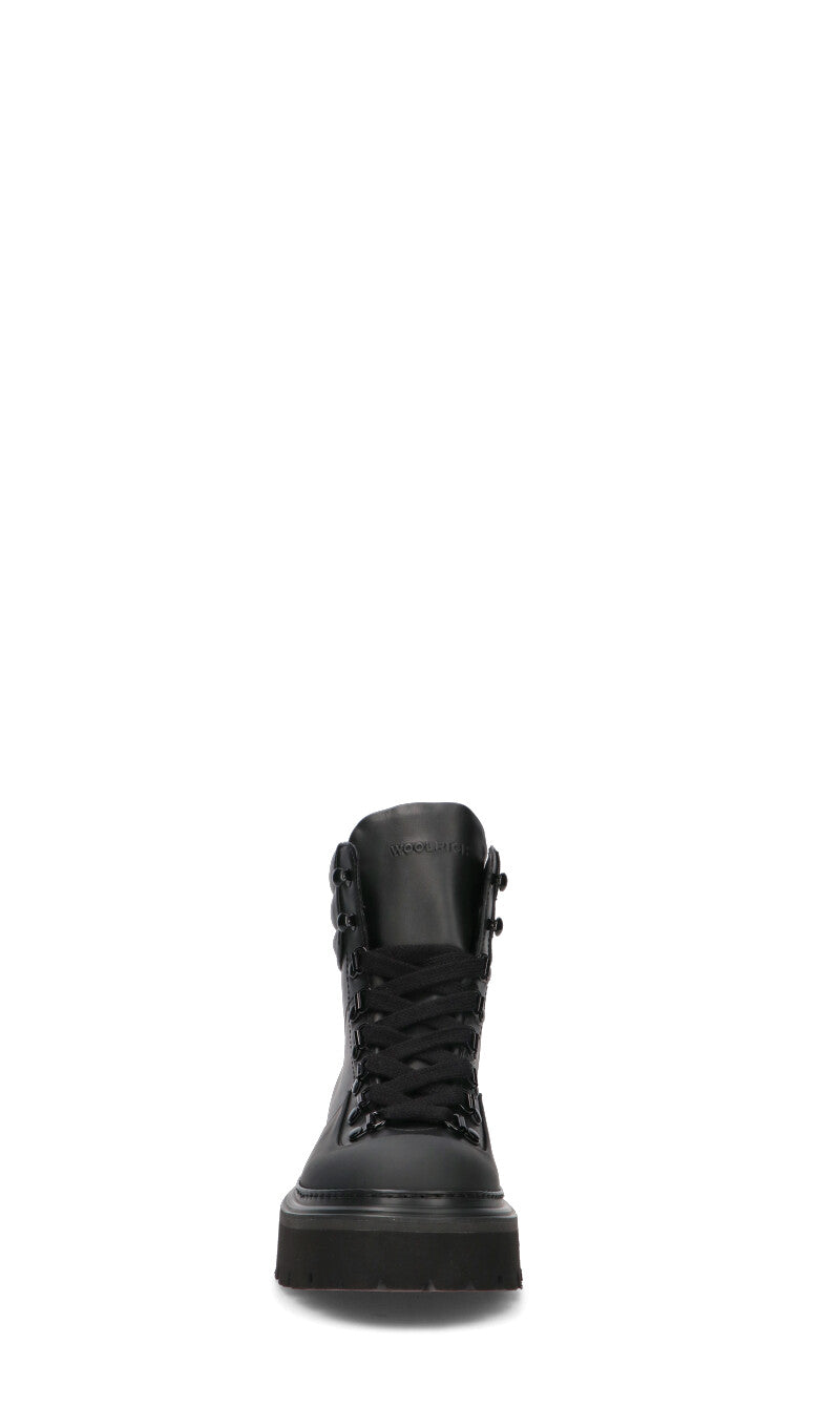 WOOLRICH polacco donna nero in pelle