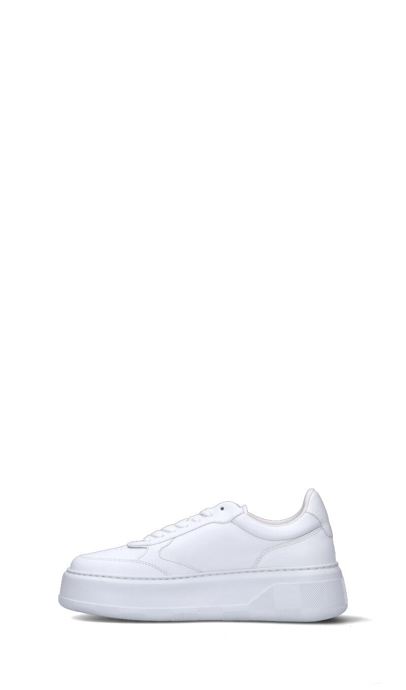 WOOLRICH  Sneaker donna bianca in pelle