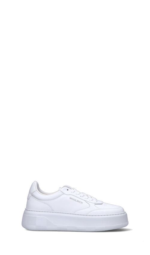 WOOLRICH  Sneaker donna bianca in pelle