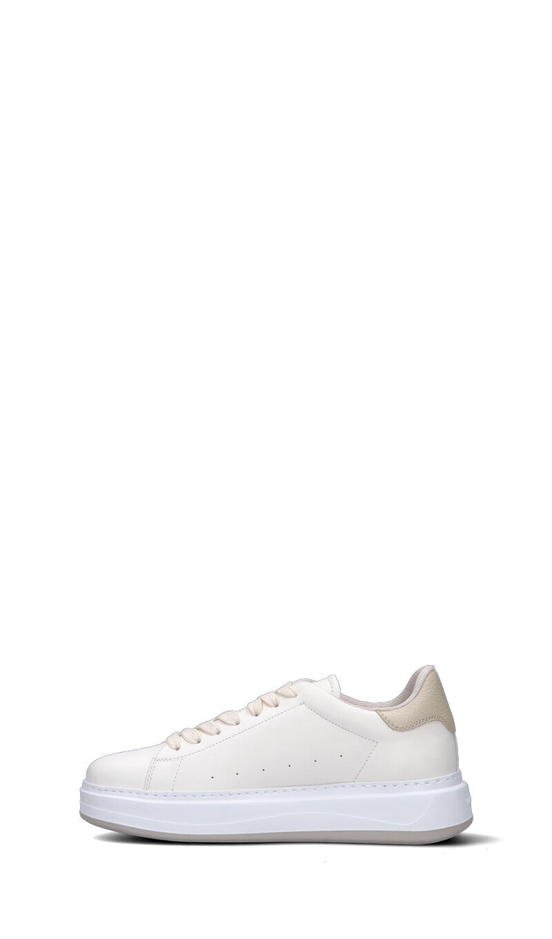 WOOLRICH Sneaker donna bianca in pelle