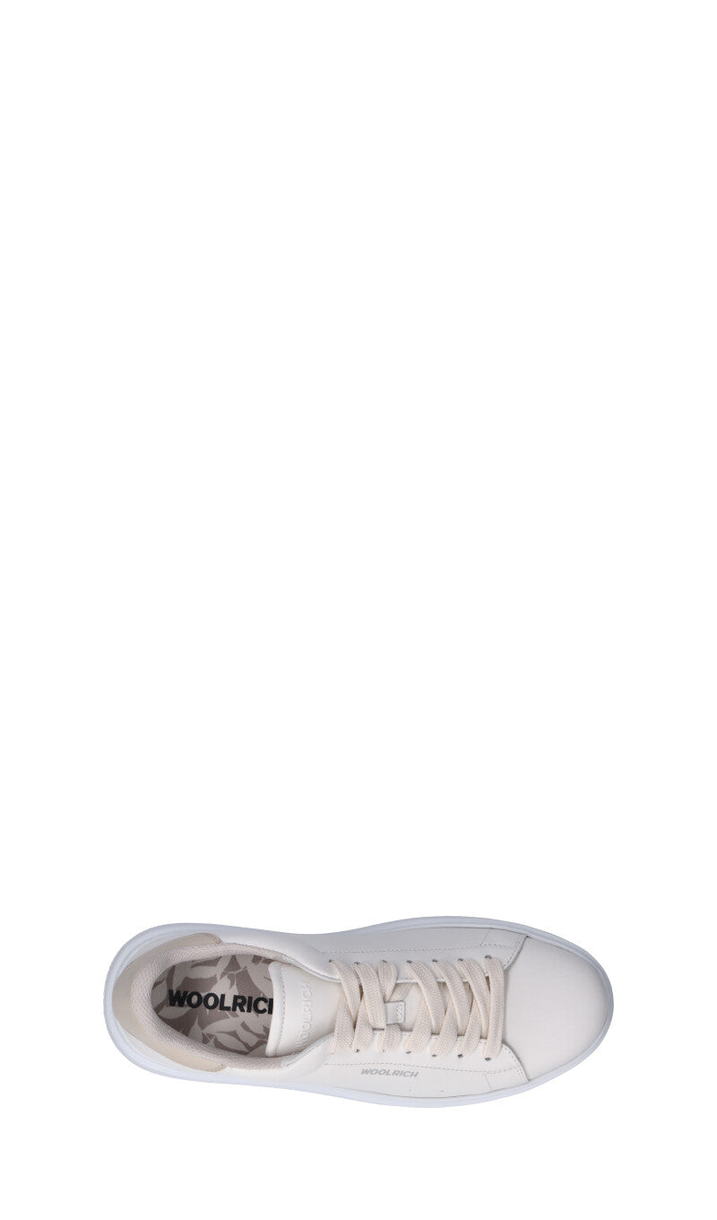 WOOLRICH Sneaker donna bianca in pelle