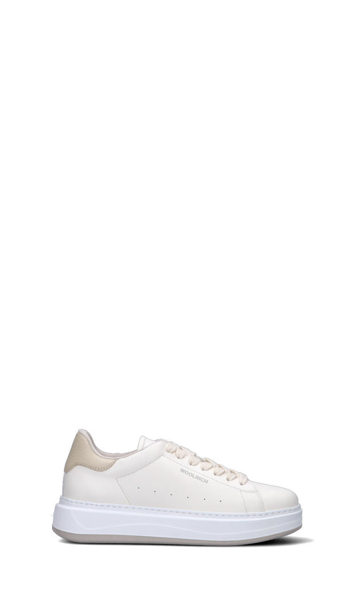 WOOLRICH Sneaker donna bianca in pelle