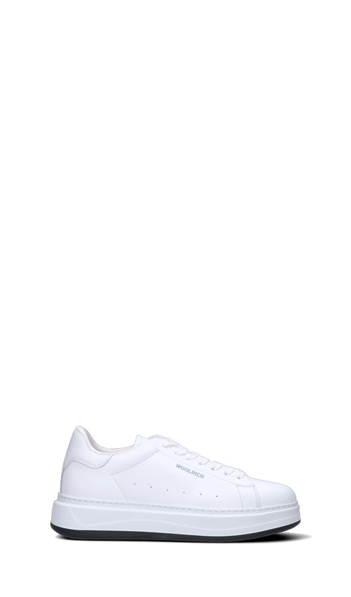 WOOLRICH Sneaker donna bianca in pelle