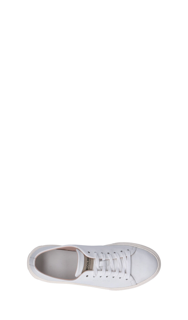 WOOLRICH Sneaker donna bianca in pelle