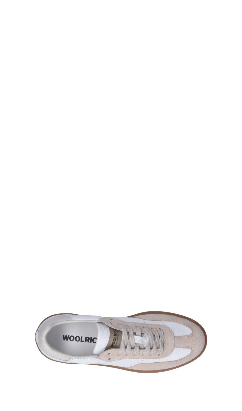 WOOLRICH Sneaker donna bianca/beige in pelle