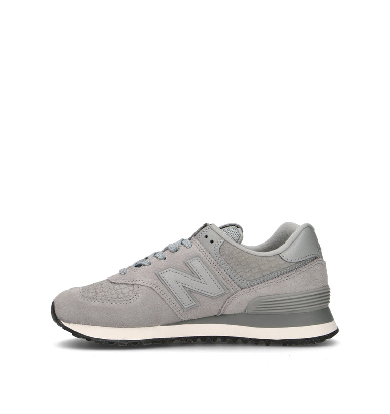 NEW BALANCE 574 Sneaker donna grigia in suede