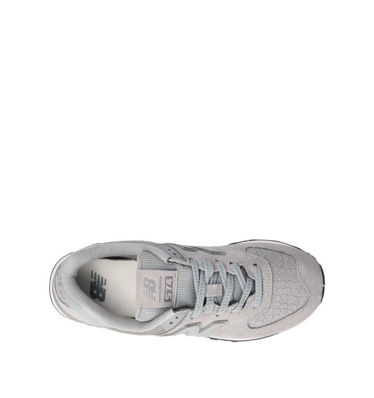 NEW BALANCE 574 Sneaker donna grigia in suede