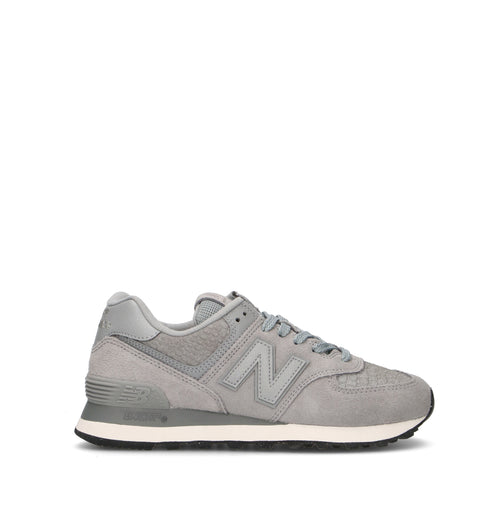 NEW BALANCE 574 Sneaker donna grigia in suede