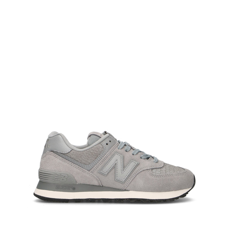 NEW BALANCE 574 Sneaker donna grigia in suede