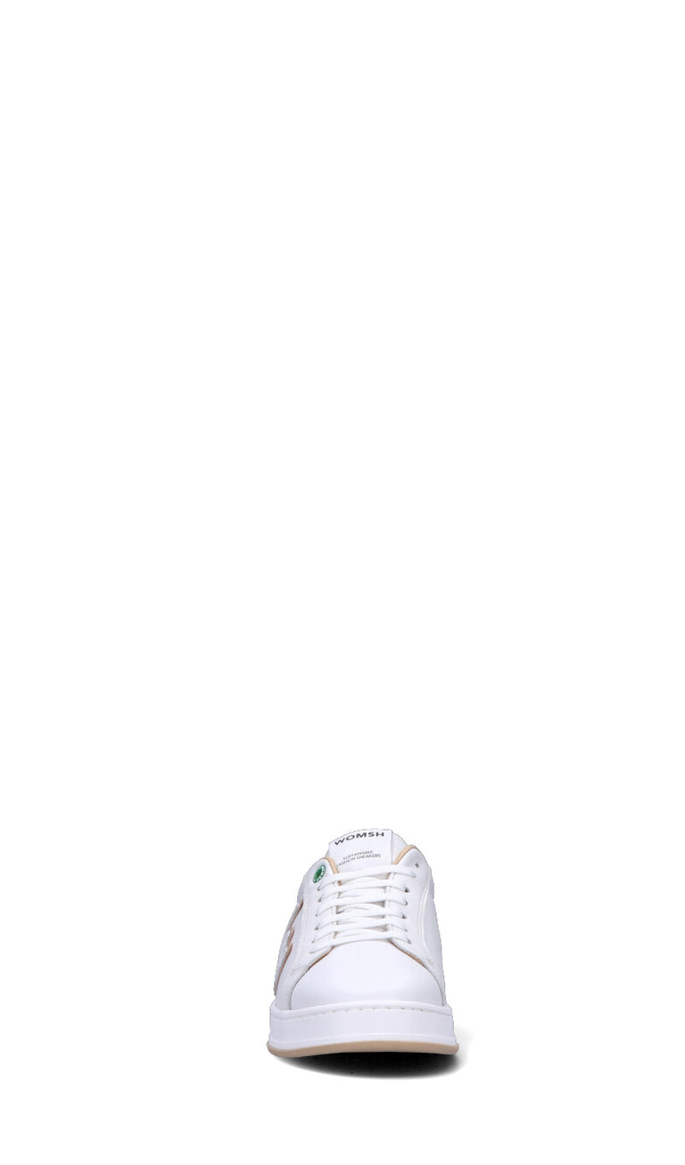 WOMSH Sneaker donna bianca/beige in pelle