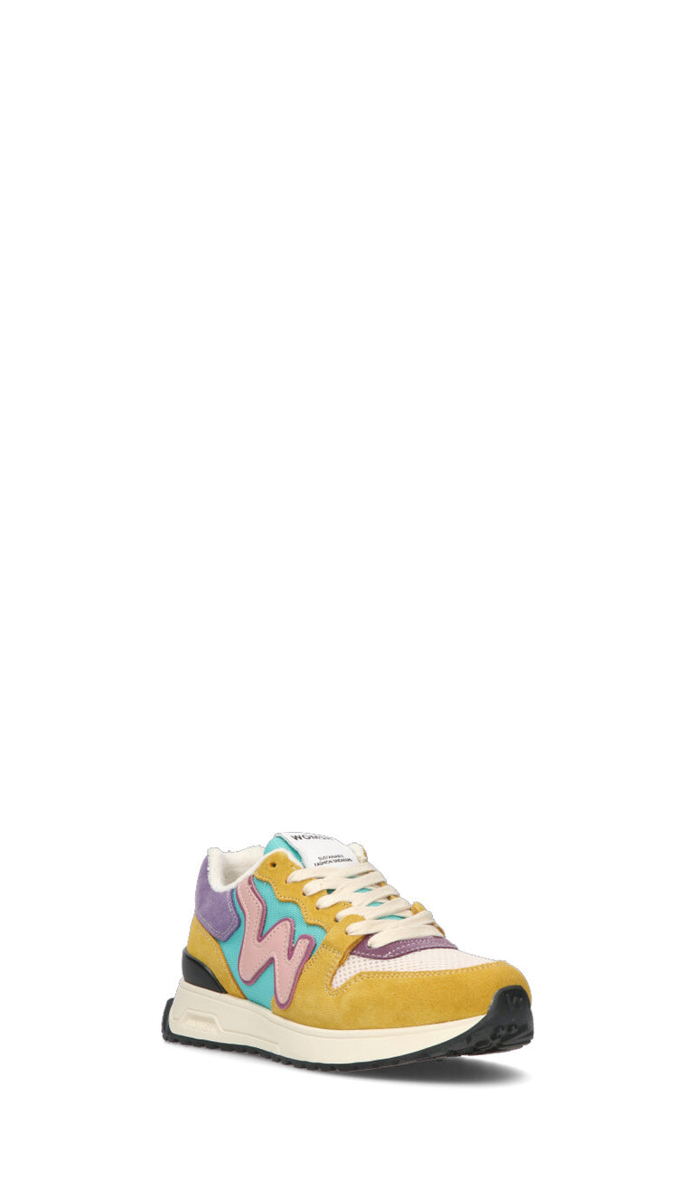 WOMSH Sneaker donna gialla/azzurra/lilla