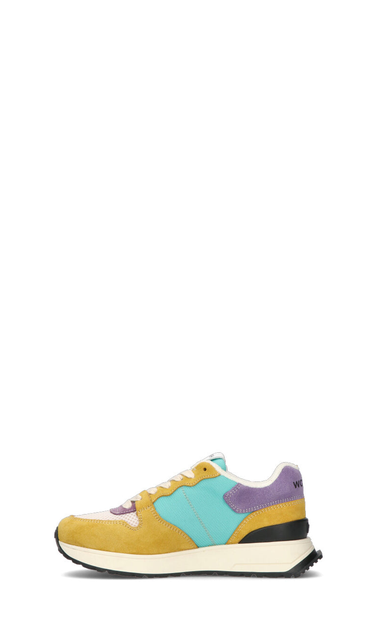 WOMSH Sneaker donna gialla/azzurra/lilla