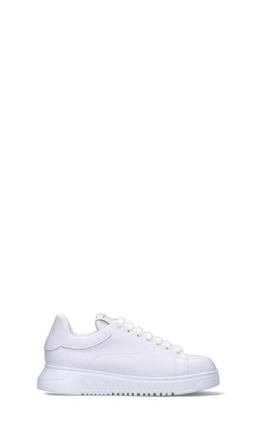 EMPORIO ARMANI Sneaker uomo bianca in pelle