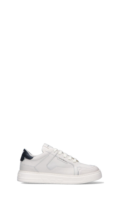 EMPORIO ARMANI Sneaker uomo bianca in pelle