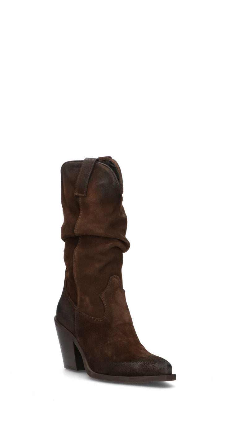 DOROTHYD Stivale donna testa di moro in suede