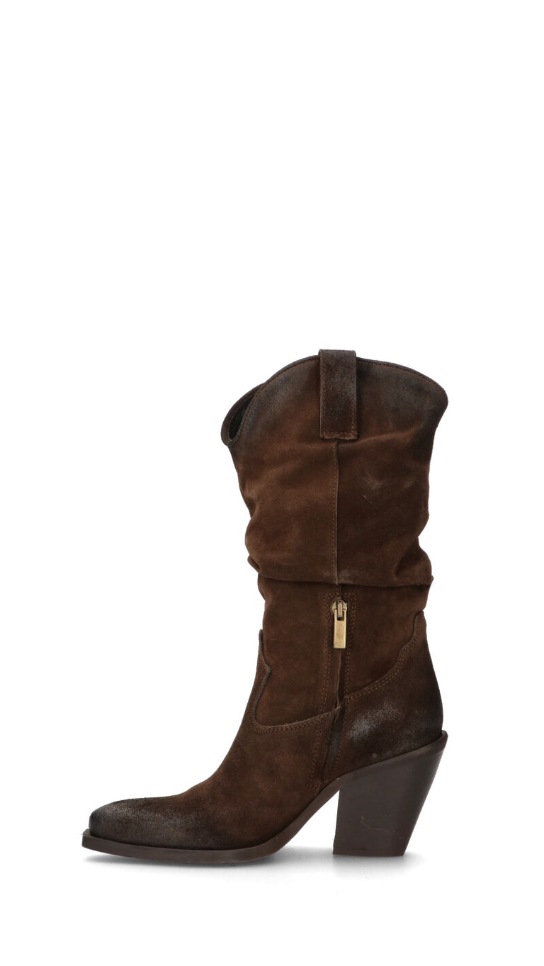 DOROTHYD Stivale donna testa di moro in suede