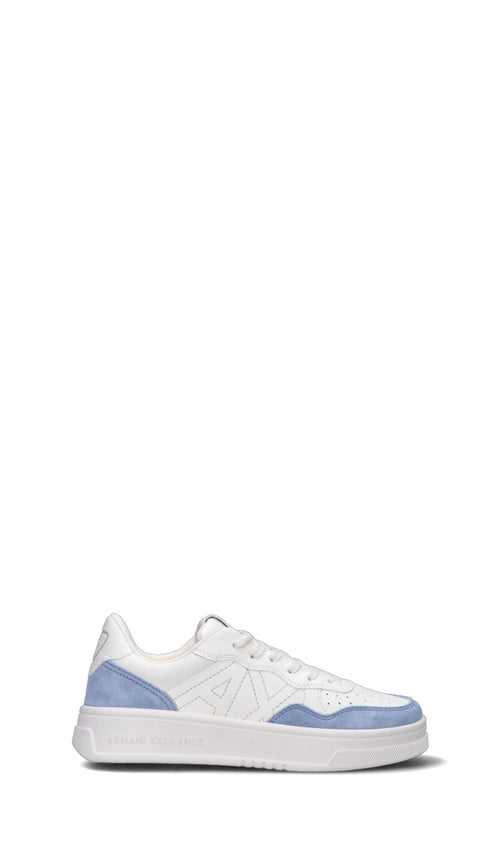ARMANI EXCHANGE Sneaker donna bianca/azzurra in pelle