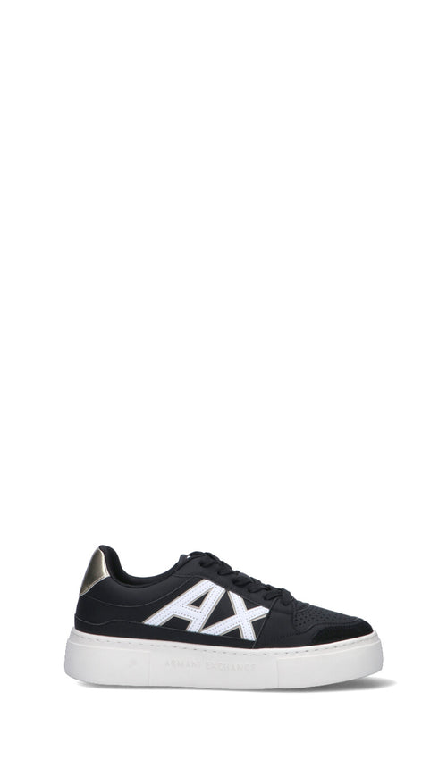 ARMANI EXCHANGE Sneaker donna nera in pelle
