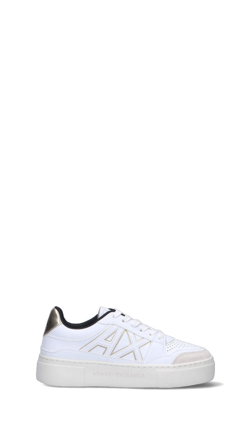 ARMANI EXCHANGE Sneaker donna bianca/oro in pelle