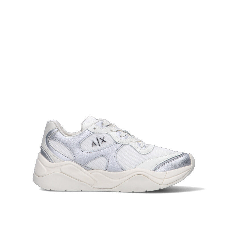 ARMANI EXCHANGE Sneaker donna bianca/argento