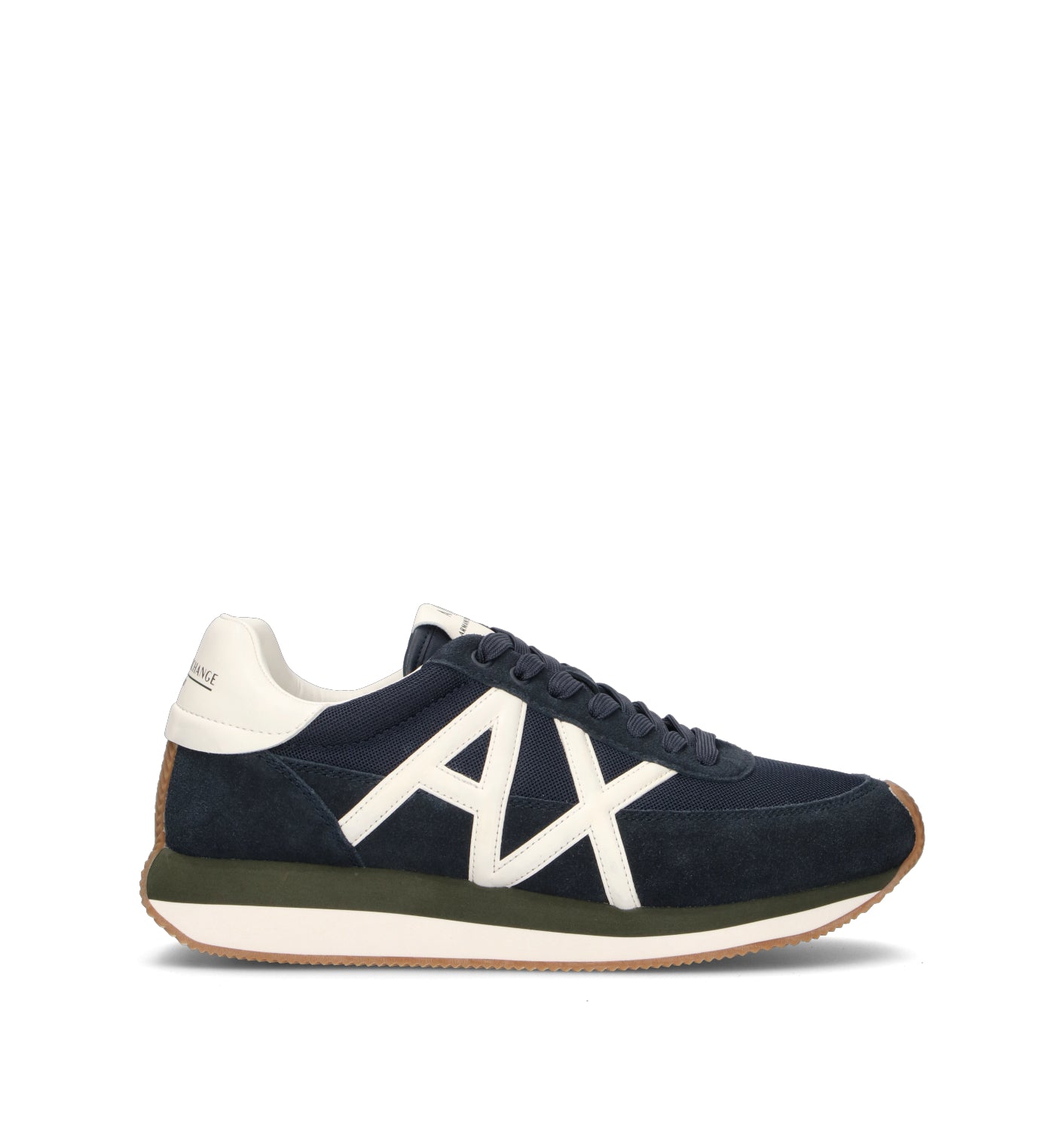 ARMANI EXCHANGE Sneaker uomo blu in suede