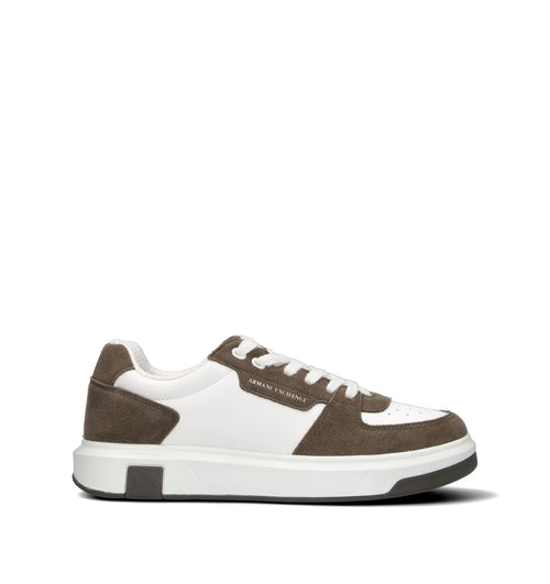 ARMANI EXCHANGE Sneaker uomo bianca/verde