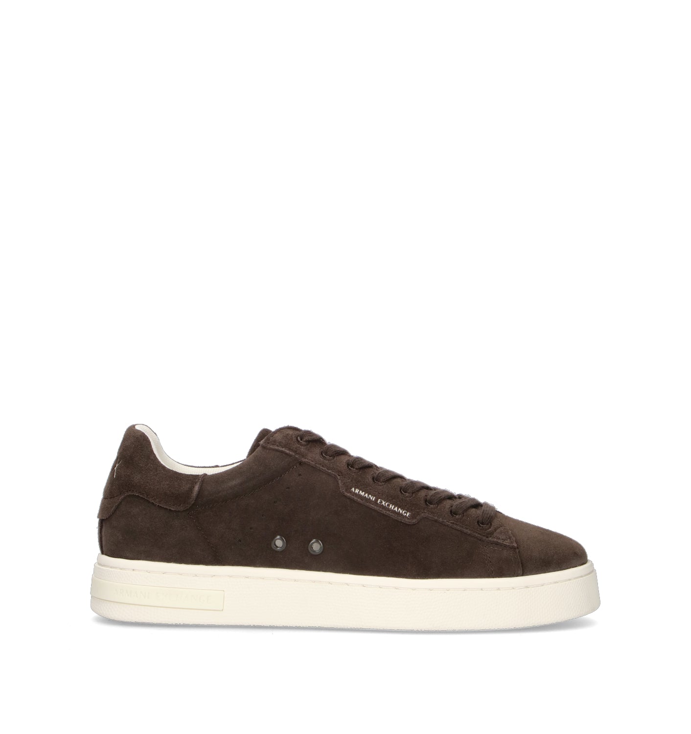ARMANI EXCHANGE Sneaker uomo marrone in suede