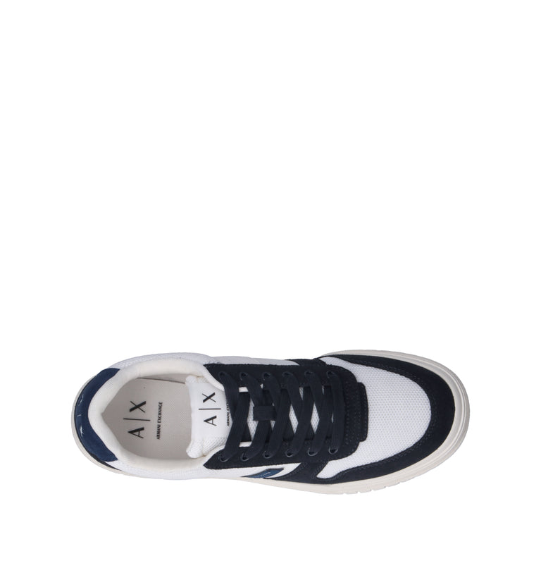 ARMANI EXCHANGE Sneaker uomo bianca/navy