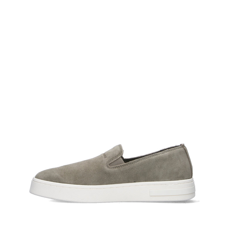 ARMANI EXCHANGE Slip  on uomo grigia in suede