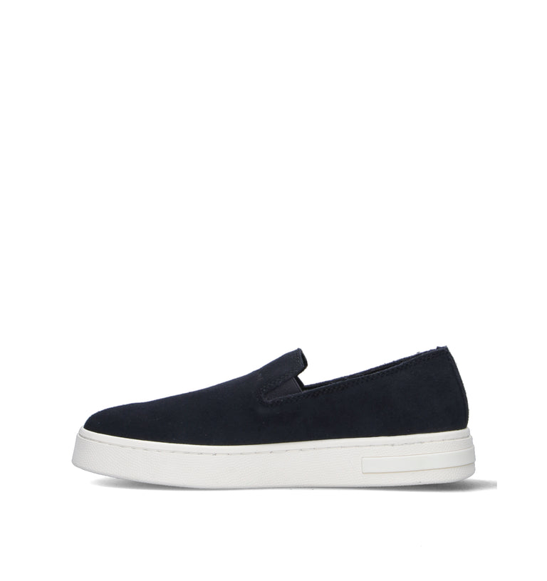 ARMANI EXCHANGE Slip on uomo blu in suede