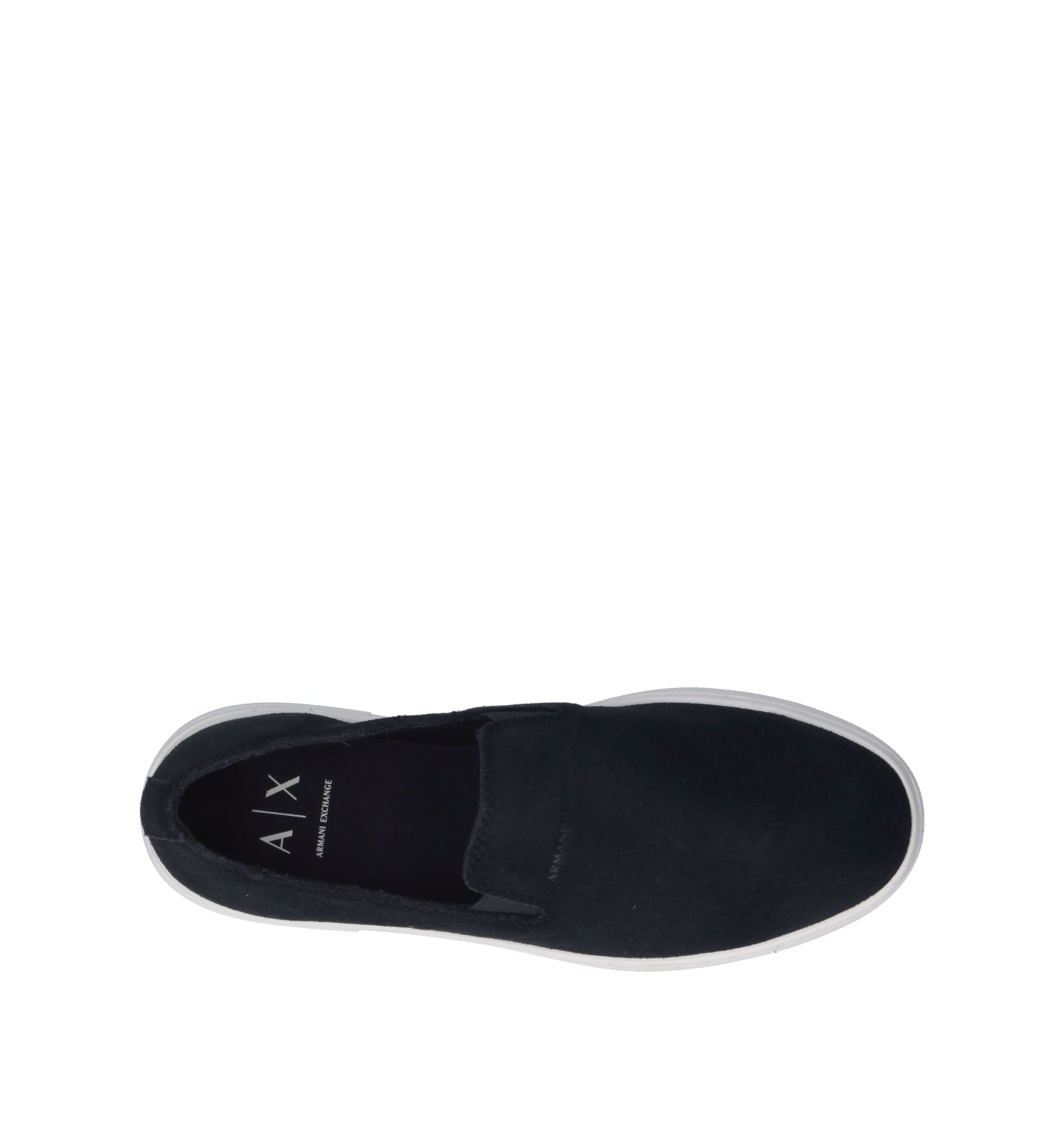 ARMANI EXCHANGE Slip on uomo blu in suede