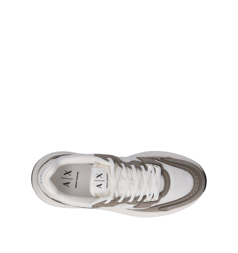 ARMANI EXCHANGE Sneaker uomo bianca/beige
