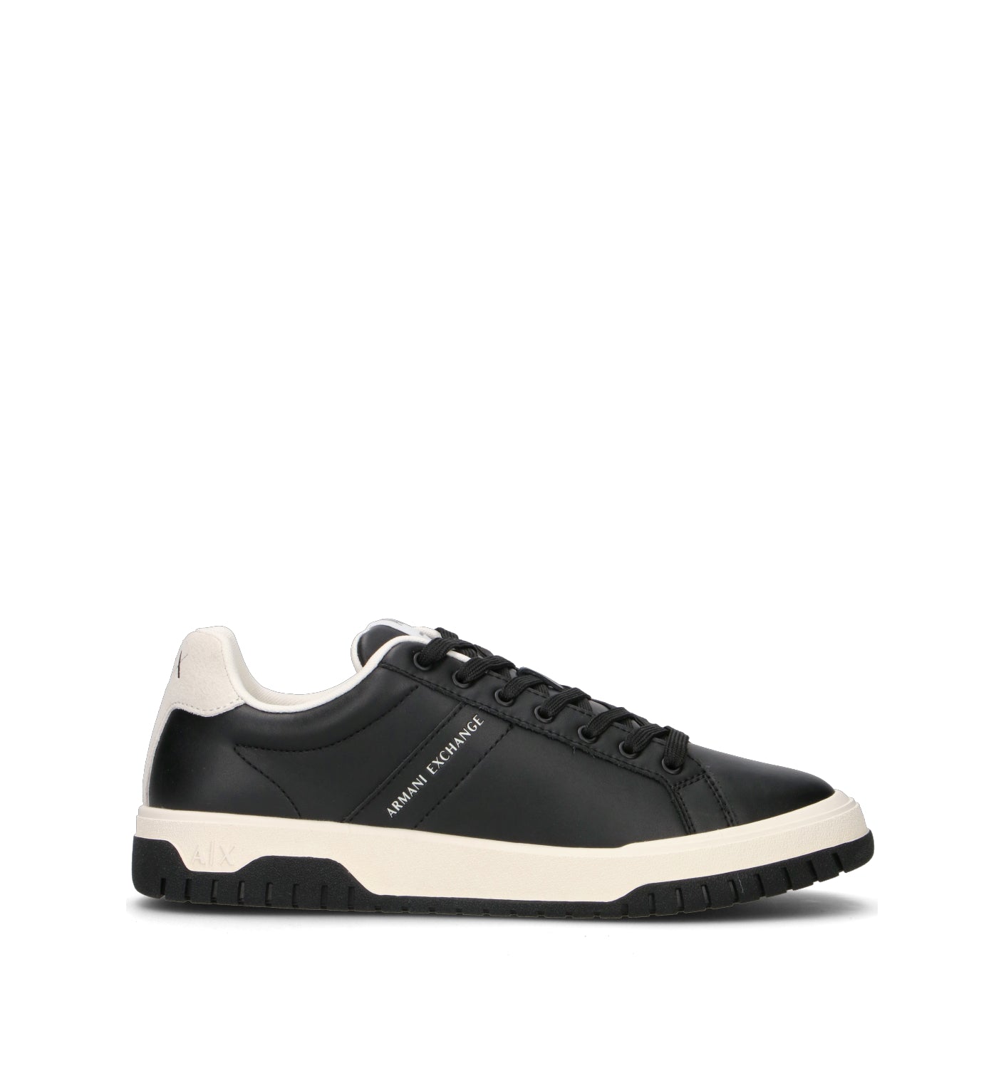ARMANI EXCHANGE Sneaker uomo nera in pelle
