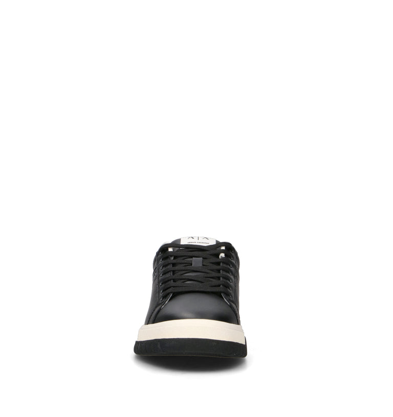 ARMANI EXCHANGE Sneaker uomo nera in pelle