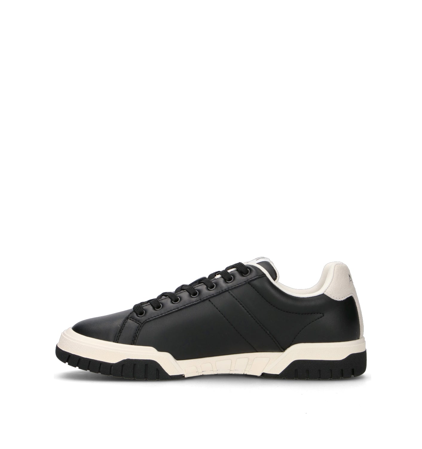 ARMANI EXCHANGE Sneaker uomo nera in pelle