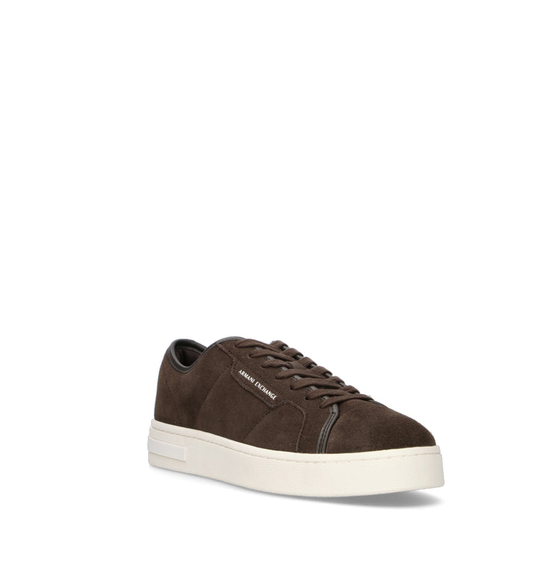ARMANI EXCHANGE Sneaker uomo marrone in suede