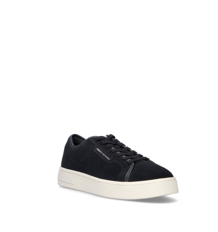 ARMANI EXCHANGE Sneaker uomo blu in pelle