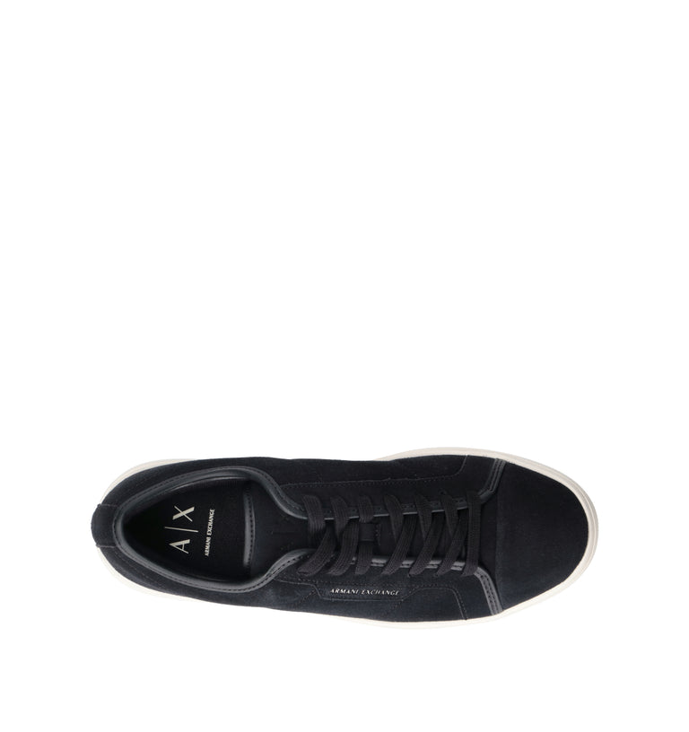 ARMANI EXCHANGE Sneaker uomo blu in pelle