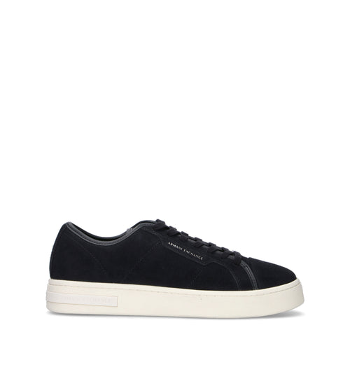 ARMANI EXCHANGE Sneaker uomo blu in pelle
