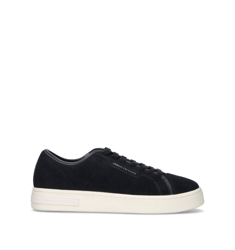 ARMANI EXCHANGE Sneaker uomo blu in pelle