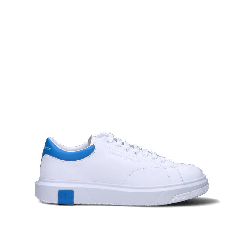 ARMANI EXCHANGE Sneaker uomo bianca/azzurra in pelle