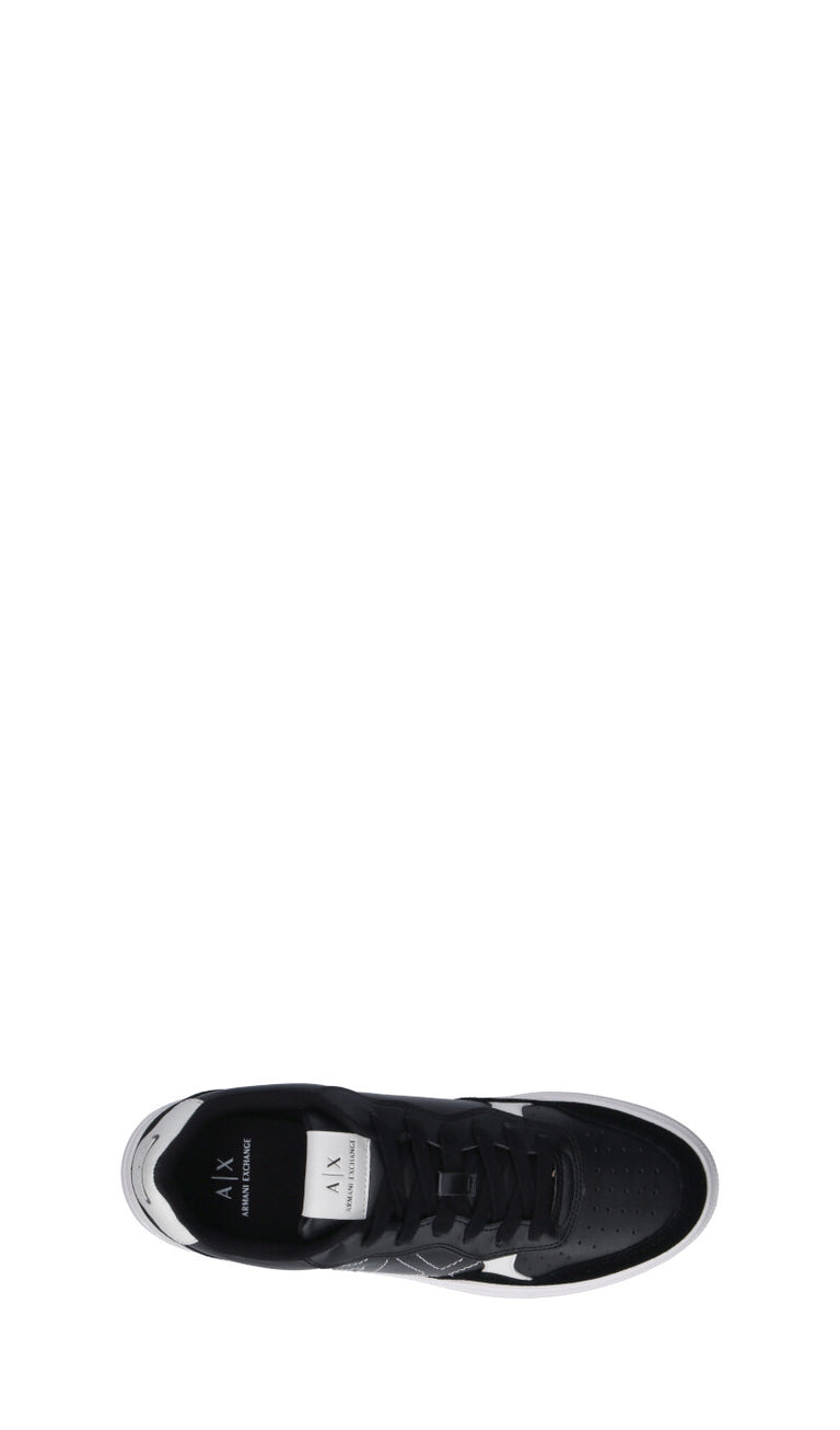 ARMANI EXCHANGE Sneaker uomo nera in pelle