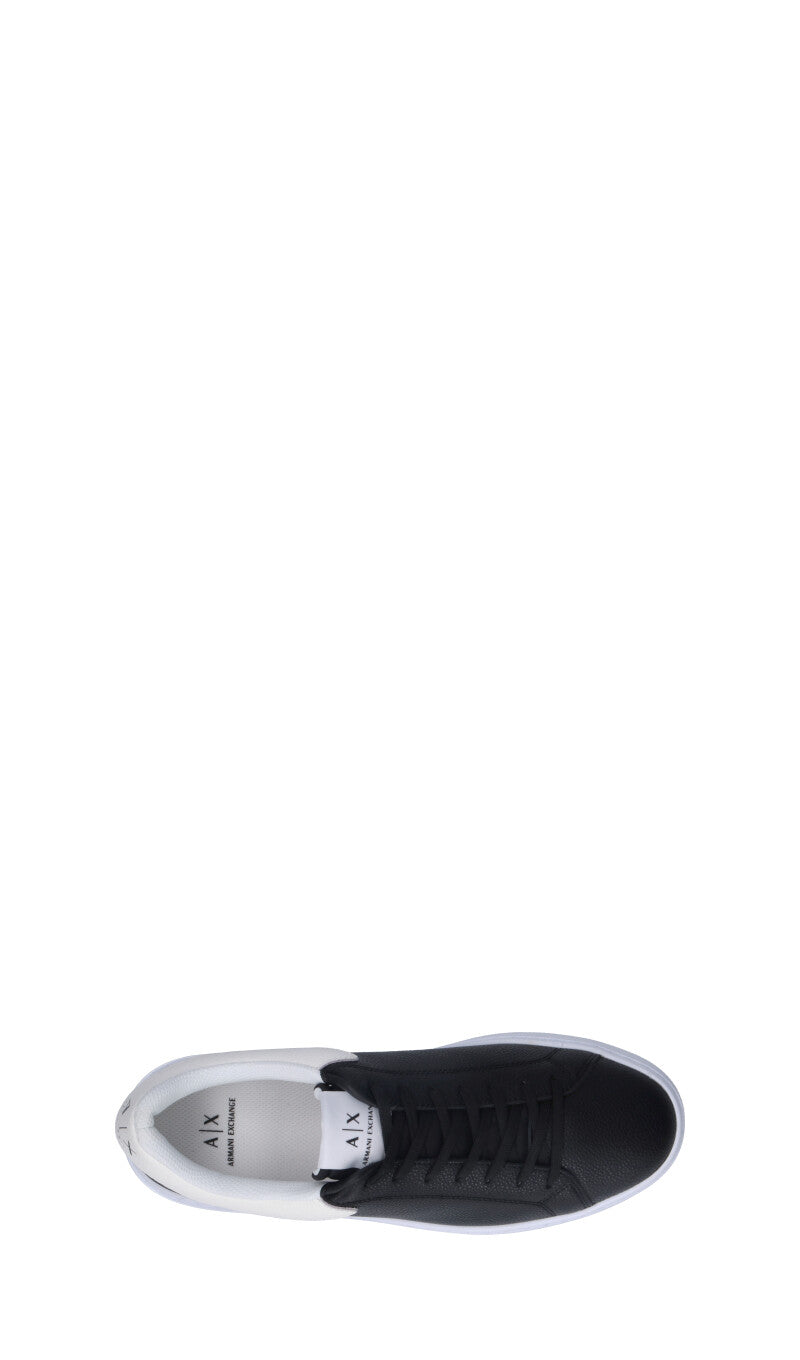 ARMANI EXCHANGE Sneaker uomo nera in pelle