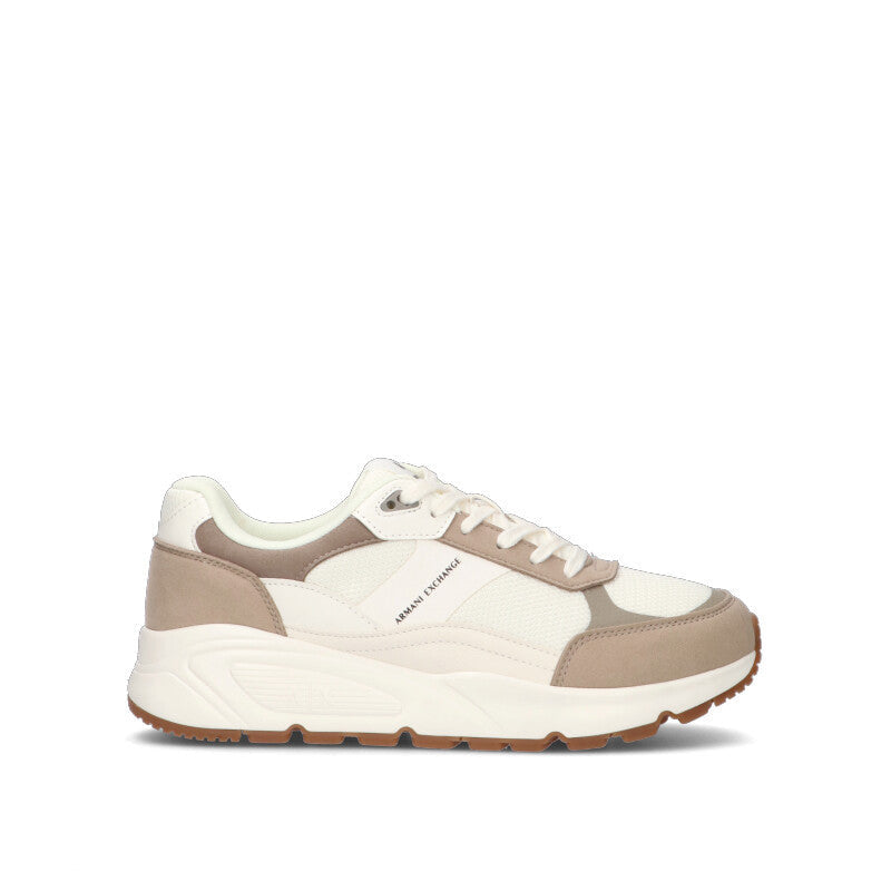 ARMANI EXCHANGE Sneaker uomo bianca/beige