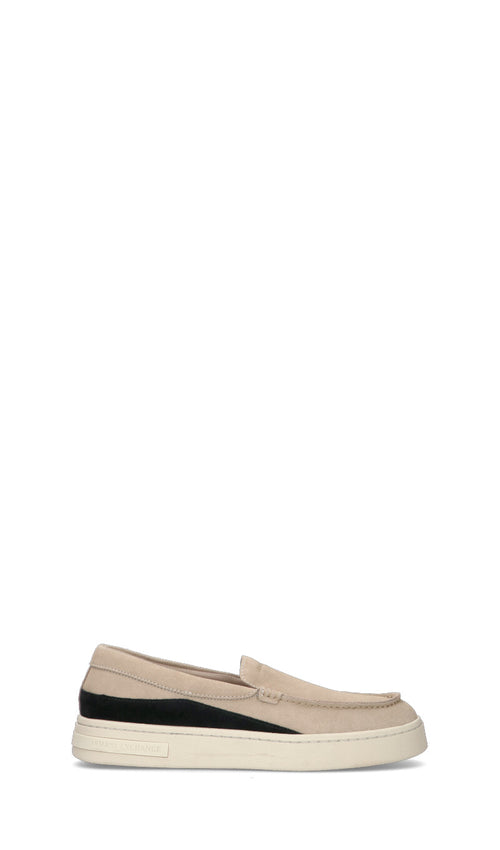 ARMANI EXCHANGE Mocassino uomo grigio in suede