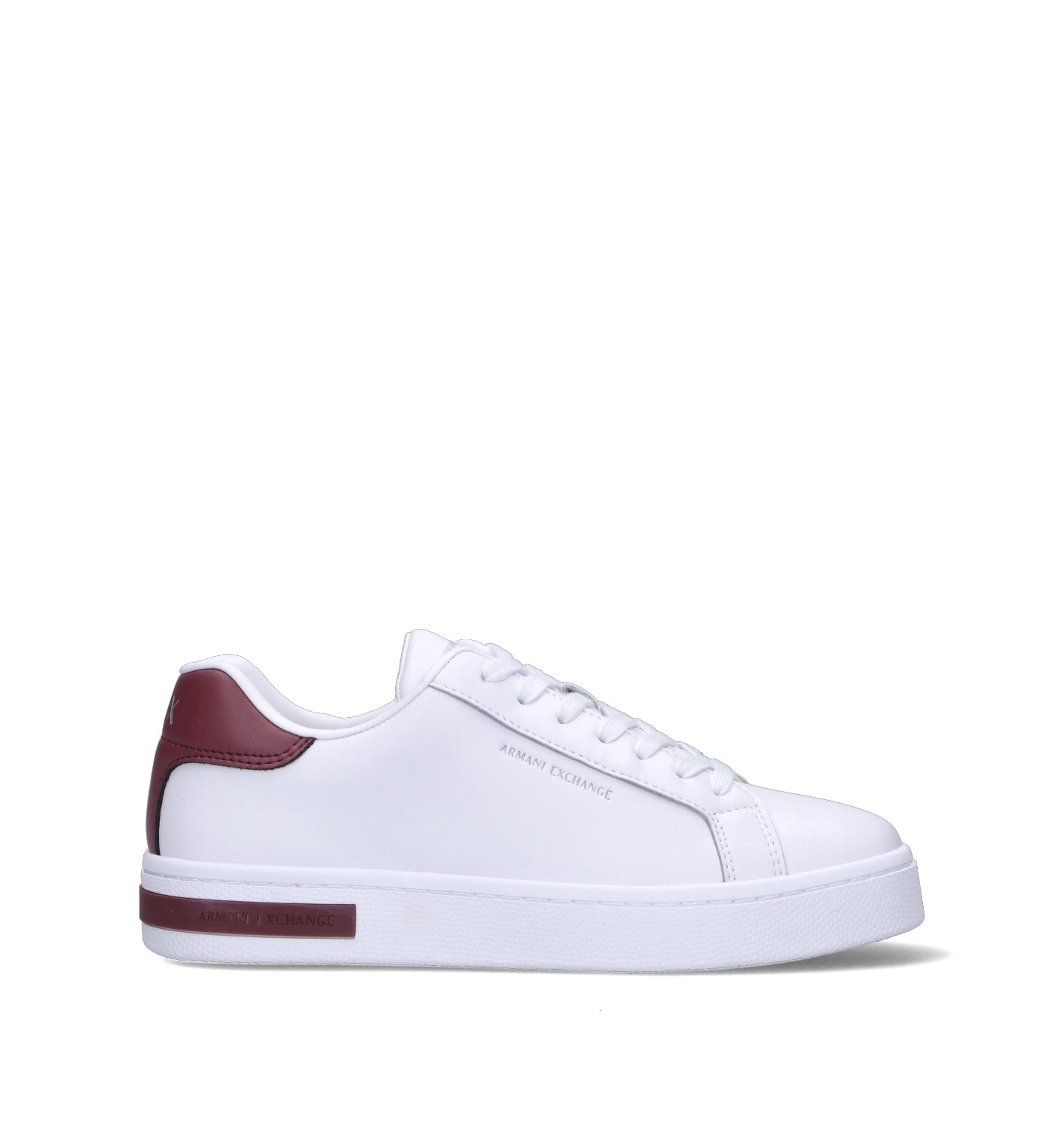 ARMANI EXCHANGE Sneaker donna bianca/bordeaux