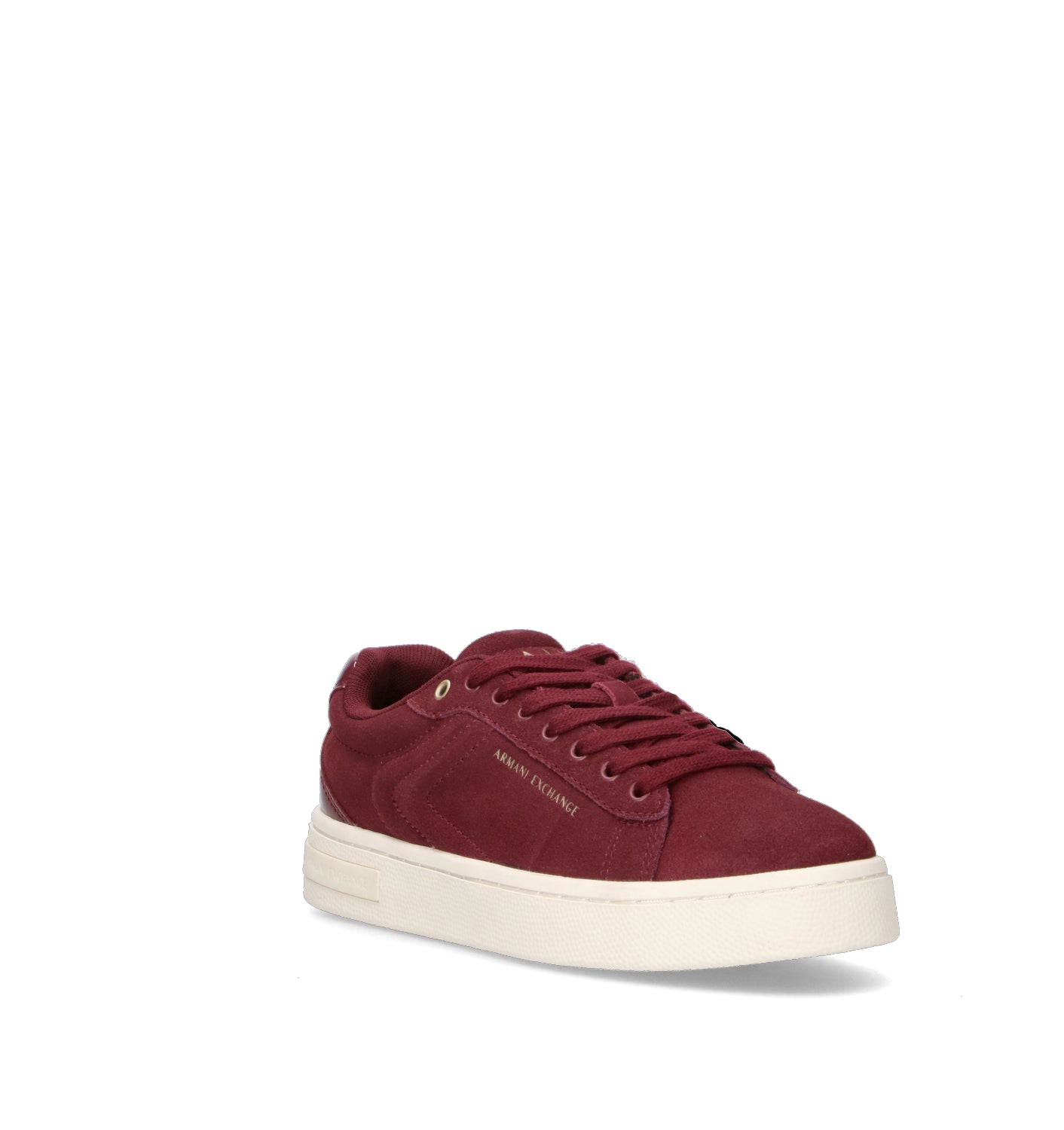 ARMANI EXCHANGE Sneaker donna bordeaux in suede