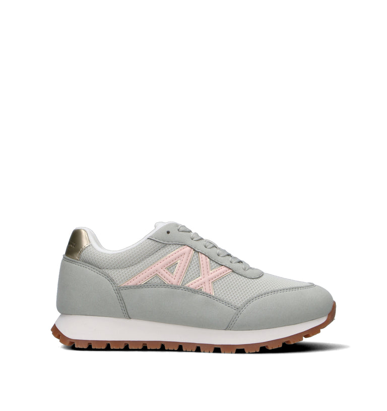 ARMANI EXCHANGE Sneaker donna grigia/rosa